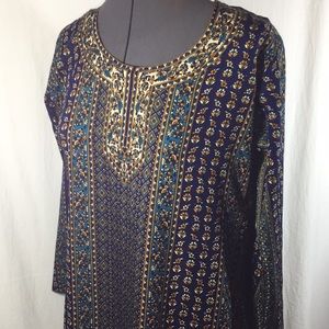 Amanda Blue Light Weight Soft Top Size S